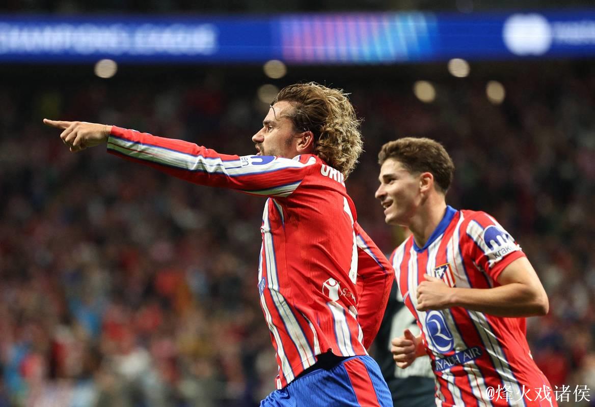 11球追平萨乌尔,小蜘蛛马竞欧冠进球数列第二 11球追平萨乌尔,小蜘蛛马竞欧冠进球数列第二